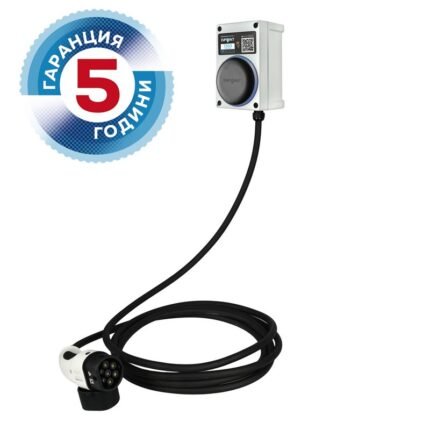 7.4 kW Зарядна станция EVPOINT EV7 - бял цвят, 5 м кабел Тип 2 - Solar.bg