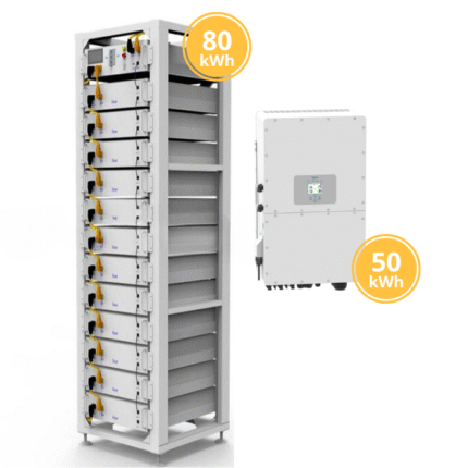 DEYE 50kW Хибриден Инвертор и 80kW Батерии IP20 - Solar.bg