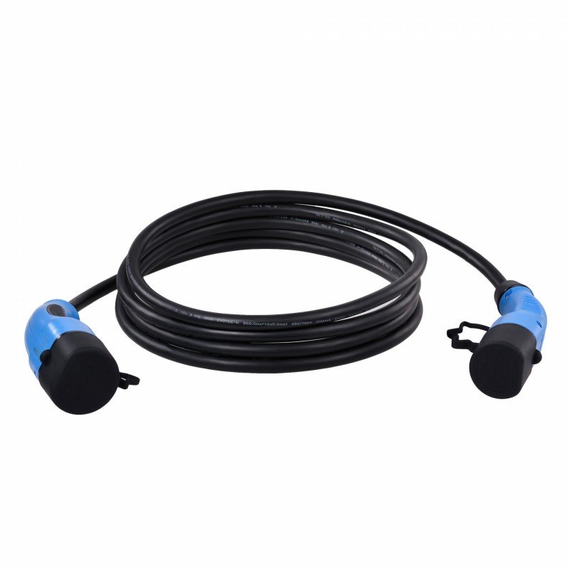 Кабел за зареждане DUOSIDA ТИП 2 КЪМ ТИП 2 | 7,4 KW 32 А | 5 МЕТРА - Solar.bg Кабел за зареждане DUOSIDA ТИП 2 КЪМ ТИП 2 | 7,4 KW 32 А | 5 МЕТРА - Solar.bg