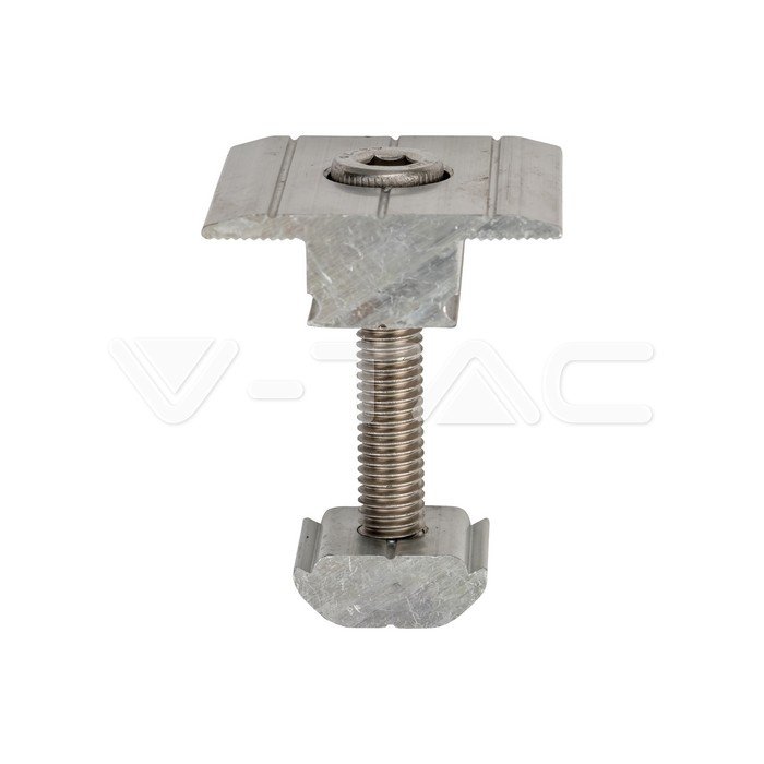 Междинен Прихващач Скоба за Соларни Панели 8бр./СЕТ - Solar.bg Междинен Прихващач Скоба за Соларни Панели 8бр./СЕТ - Solar.bg