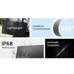 Гъвкав соларен панел зареждащ директно вашето устройство от слънцето - EcoFlow 100W Flexible Solar Panel (черен) - Image 5